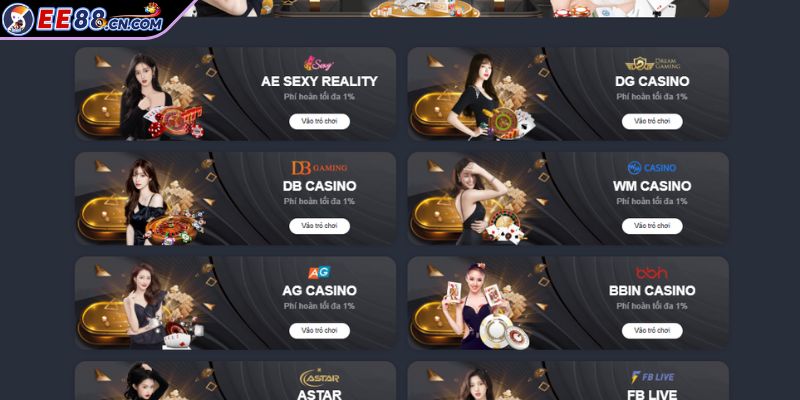 Khám phá tổng quan về thế giới cá cược Casino EE88
